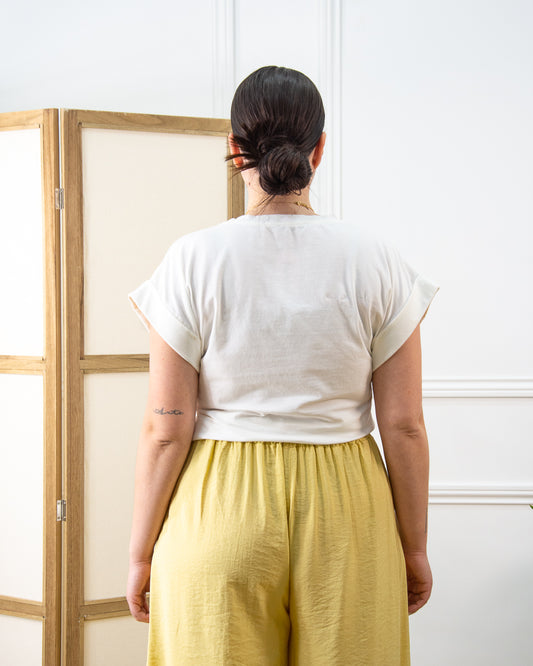 CAMISETA GLASSES BLANCO