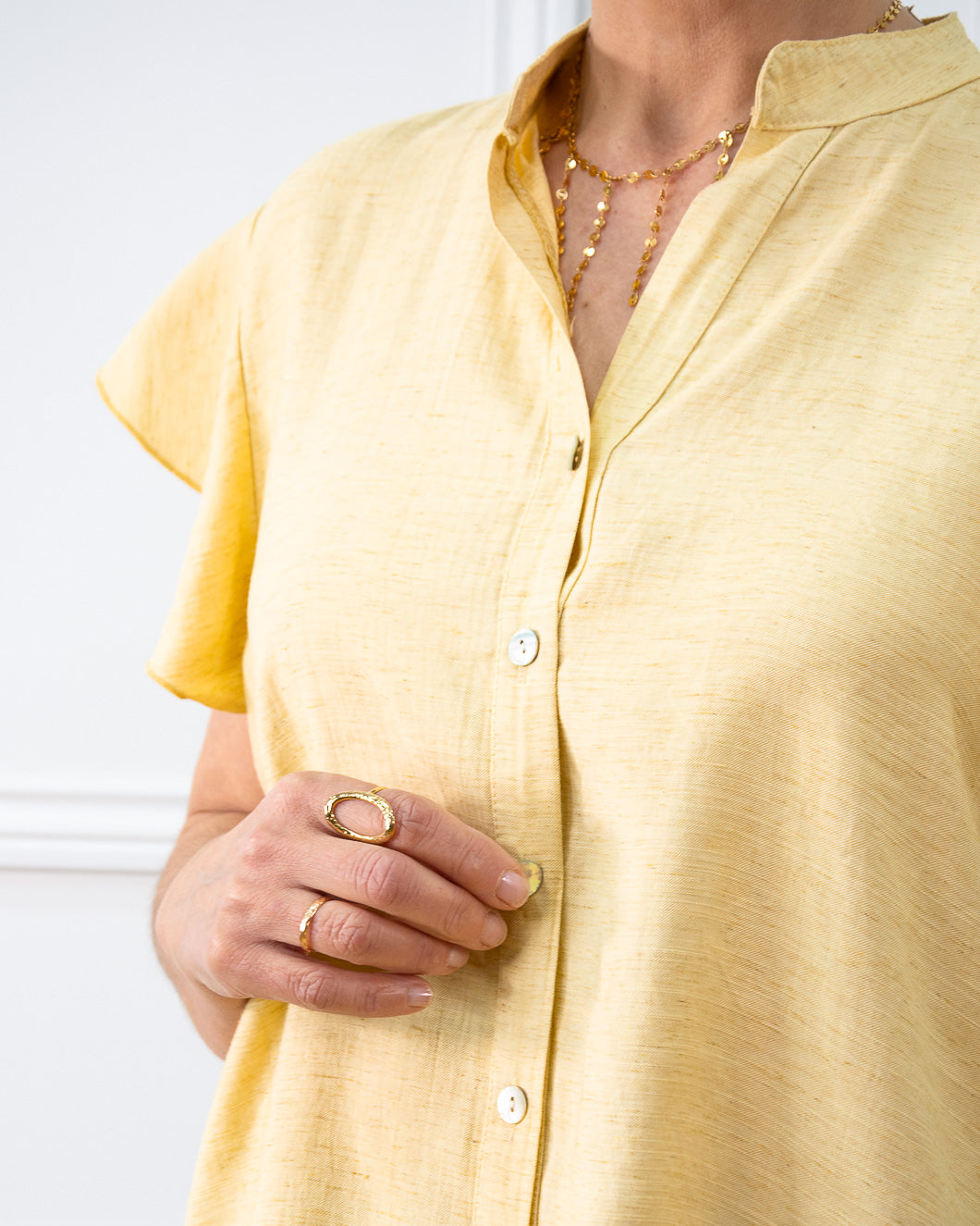 BLUSA NOA MOSTAZA