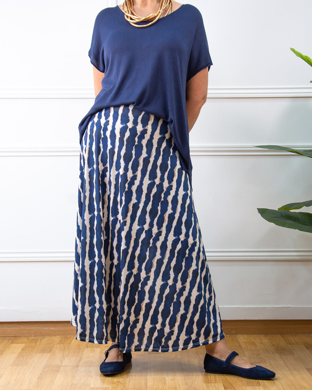 FALDA AMELIA AZUL MARINO