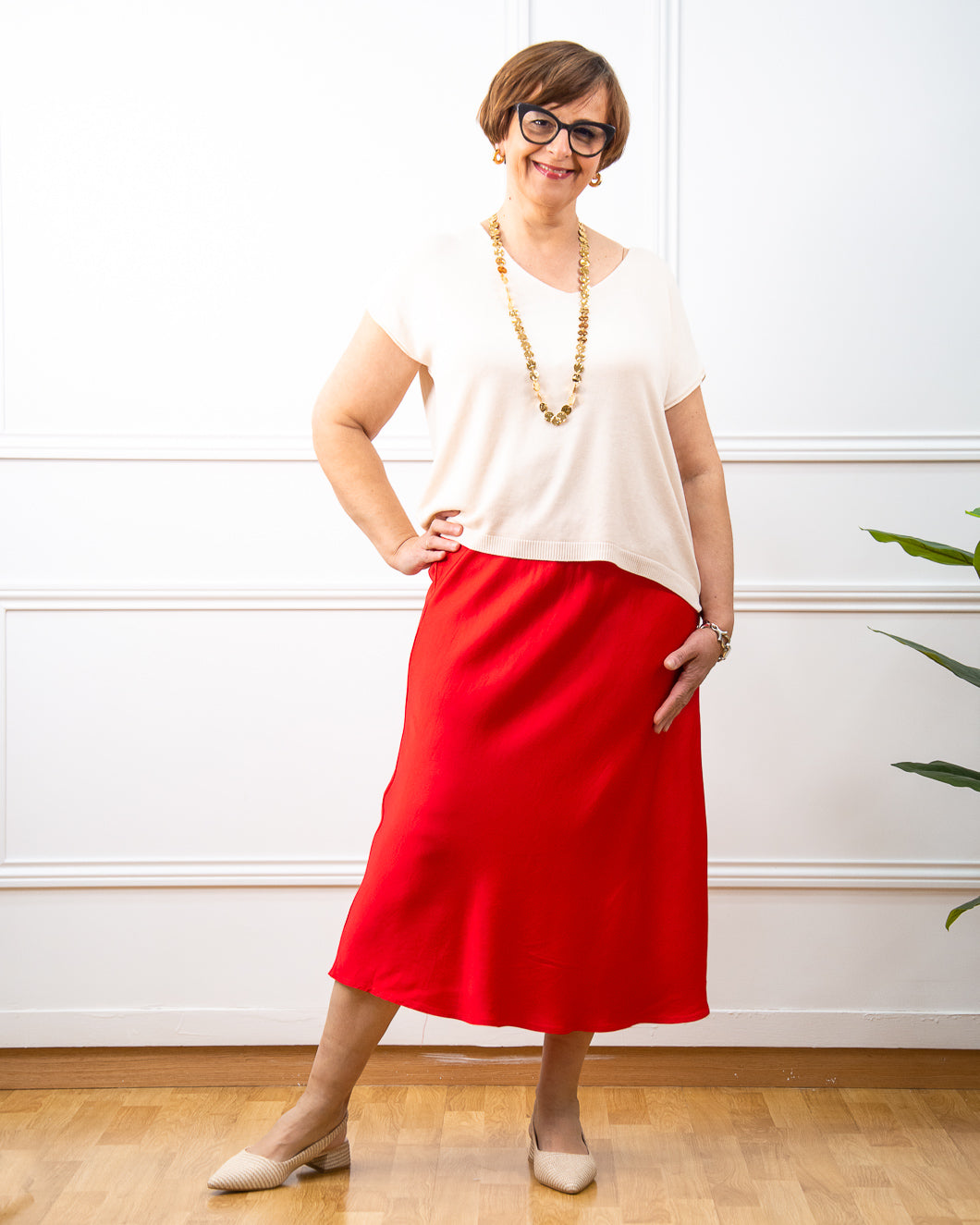 FALDA DION ROJO