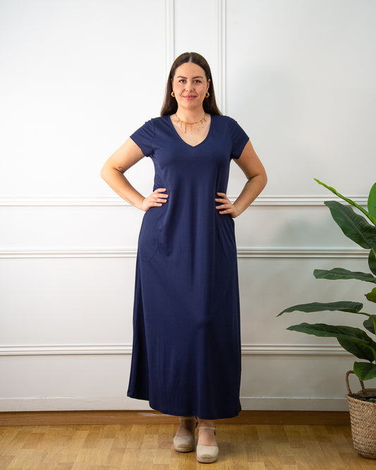 VESTIDO VENEZIA AZUL MARINO