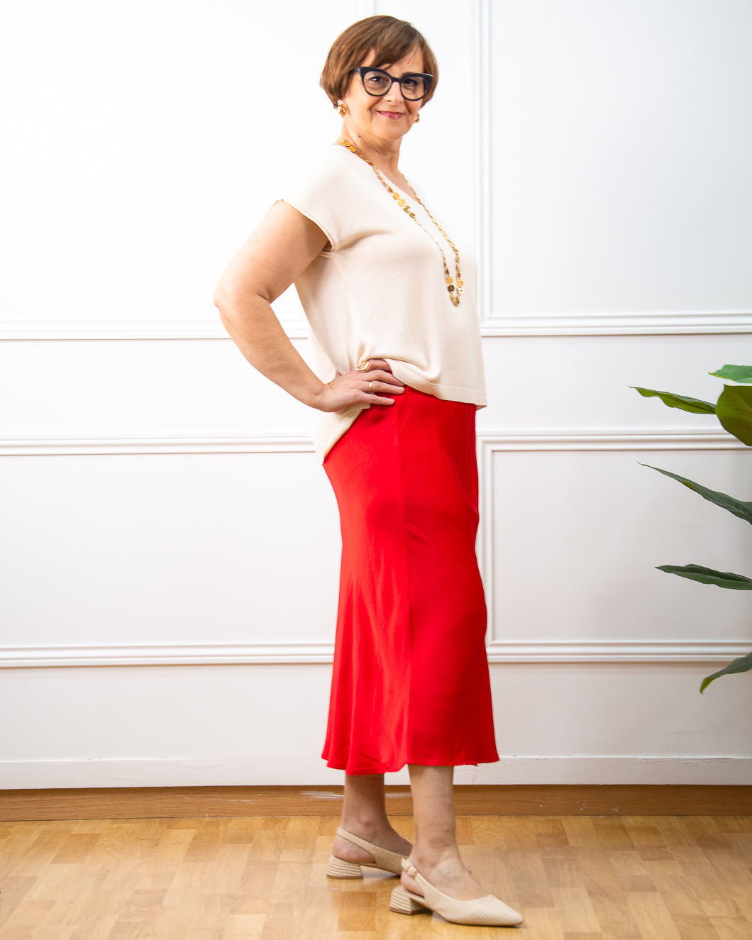 FALDA DION ROJO
