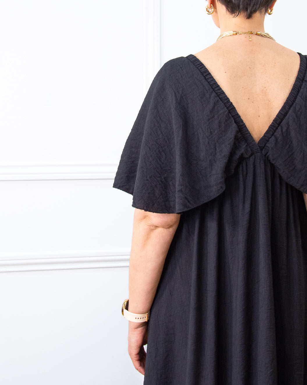 VESTIDO MARIPOSA NEGRO