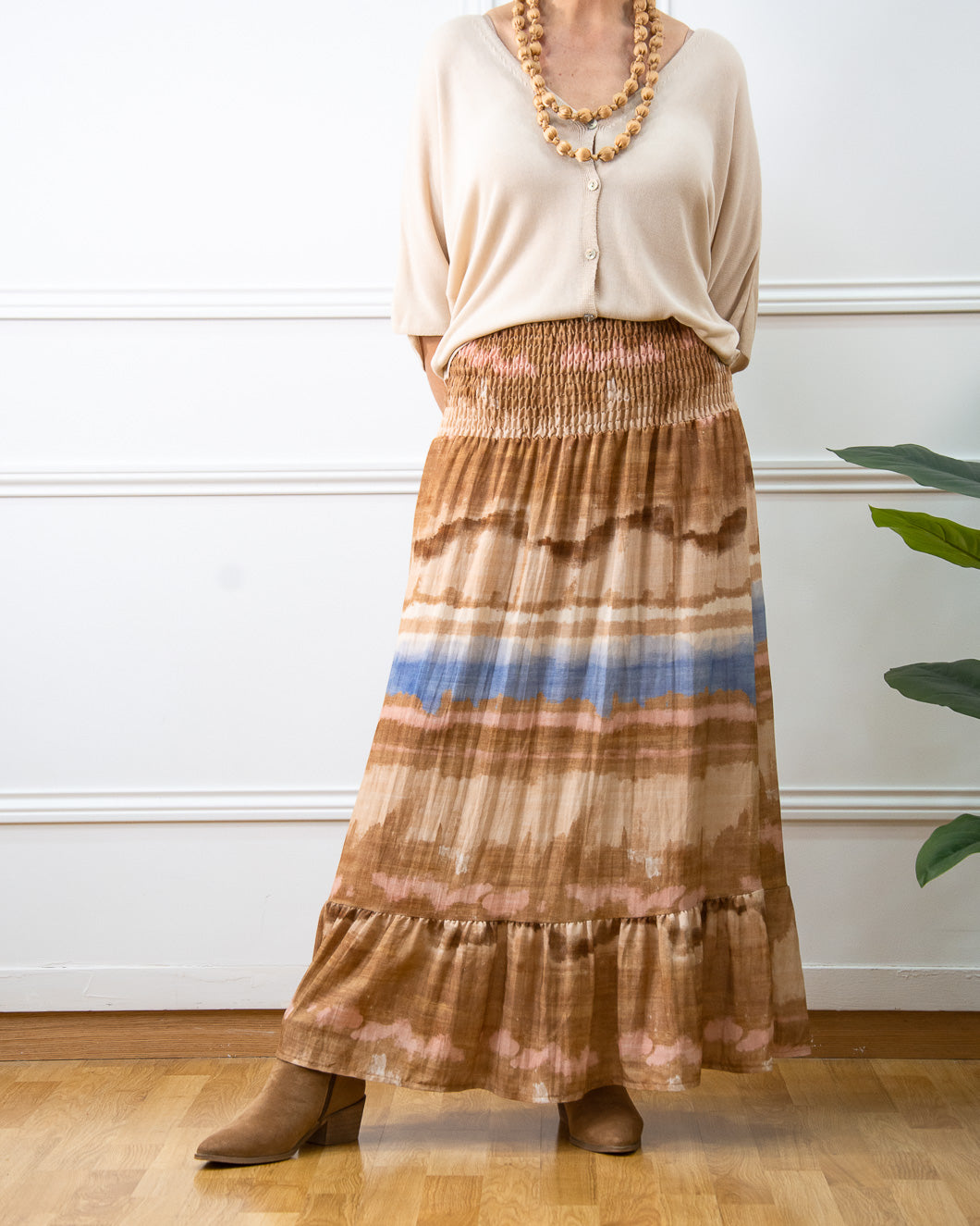 FALDA PAISAJE CAMEL