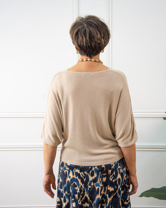 CHAQUETA BOTONES BEIGE