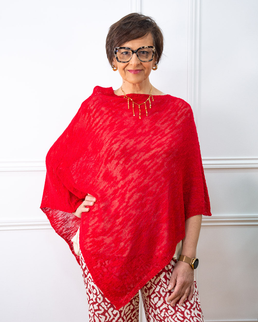 PONCHO SUMMER ROJO