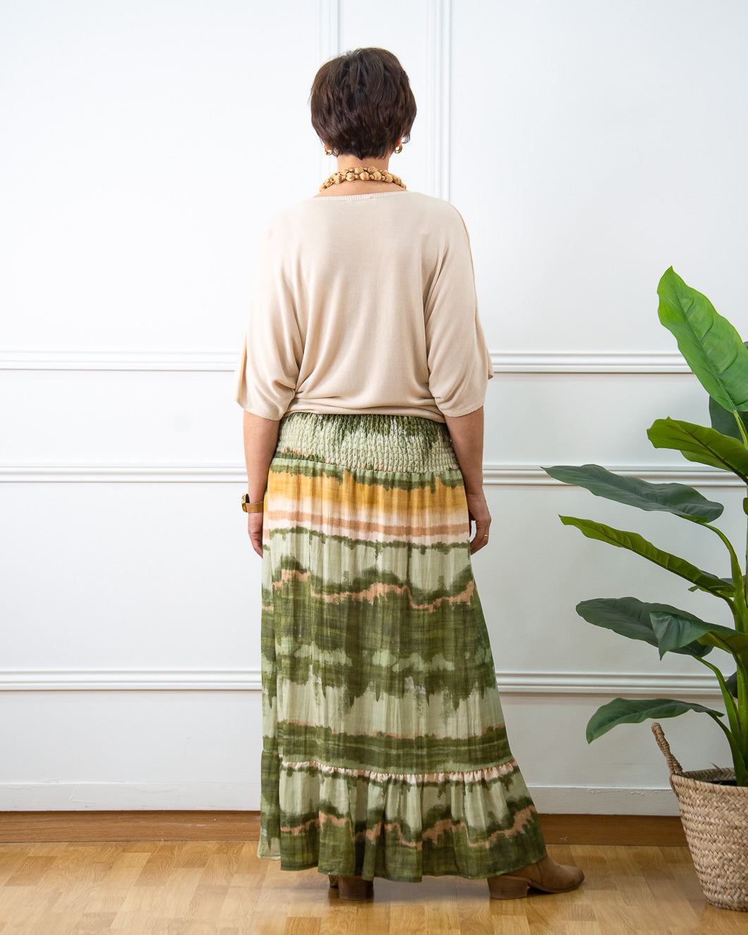FALDA PAISAJE KAKI