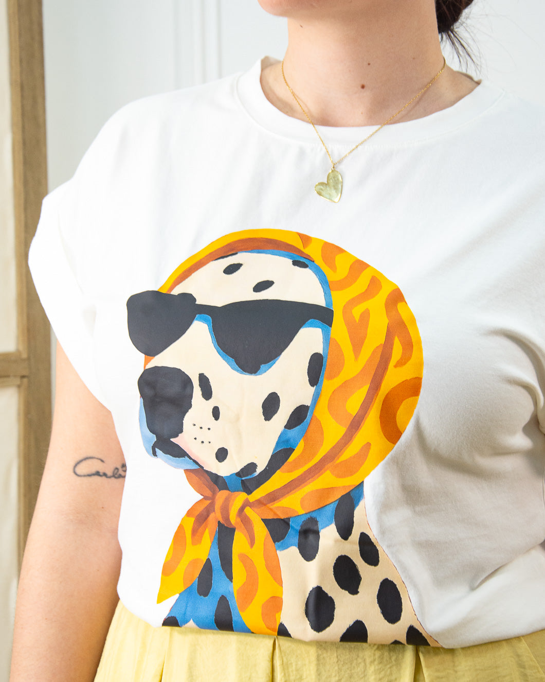 CAMISETA GLASSES BLANCO