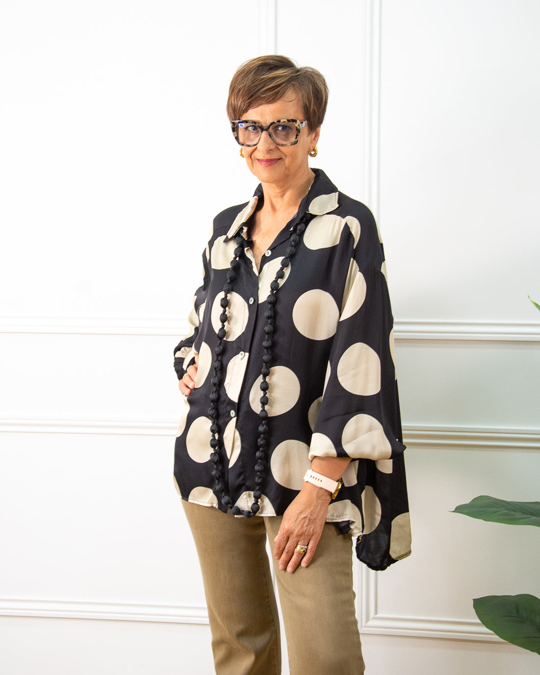 BLUSA LUNARES NEGRO