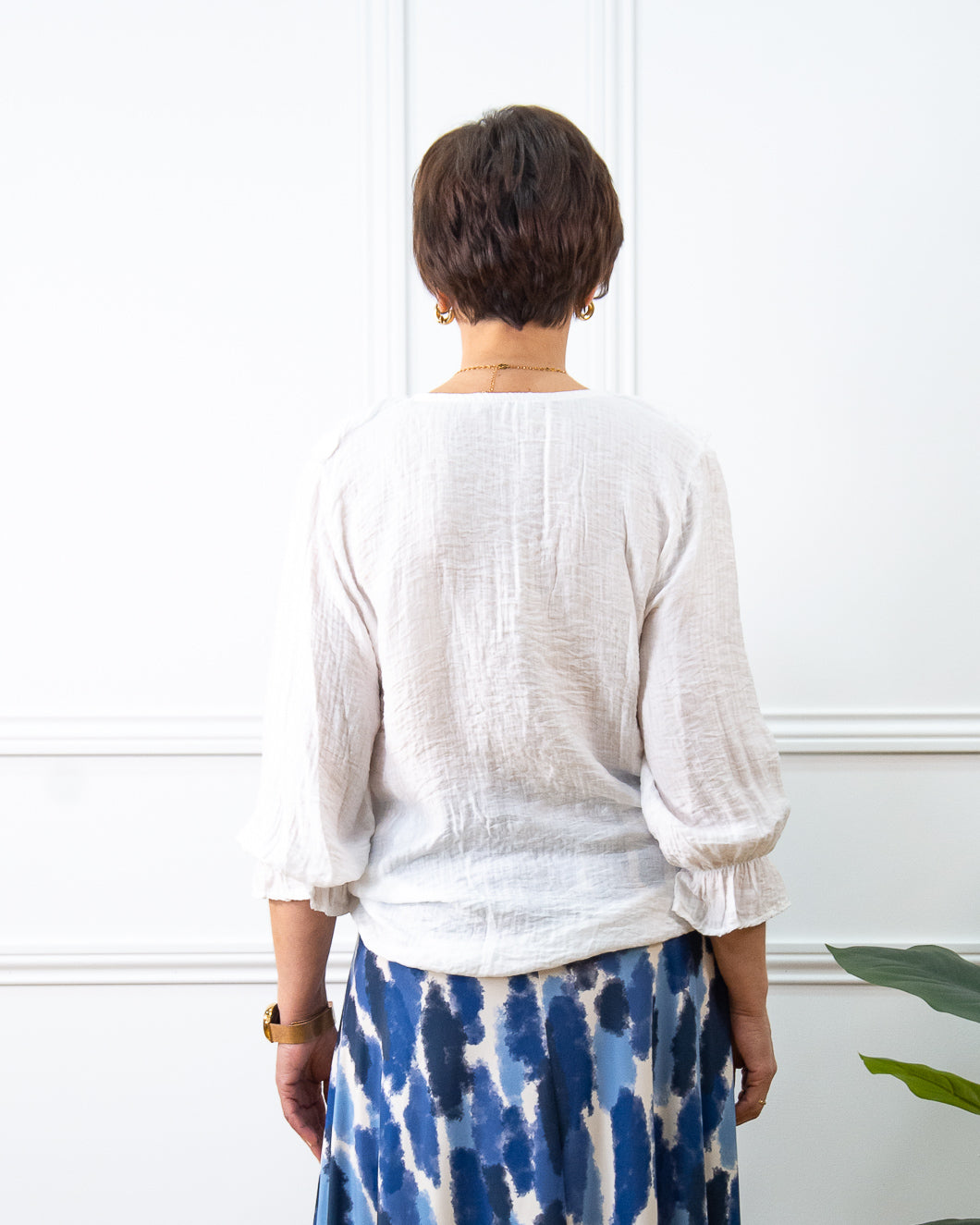 BLUSA VOLANTITO BLANCO