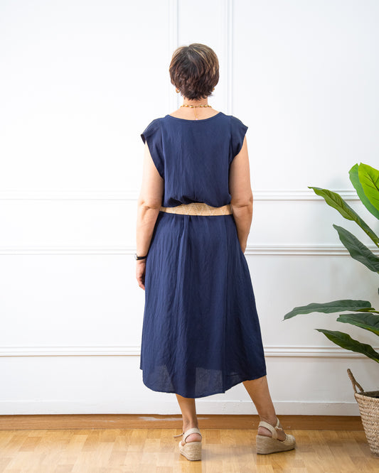 VESTIDO GABY AZUL MARINO