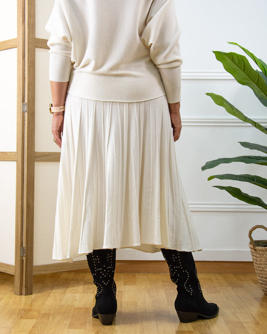 FALDA MARILYN BLANCO ROTO