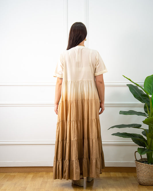 VESTIDO DEGRADÉ BEIGE