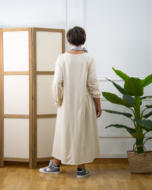 VESTIDO JULIETA BEIGE