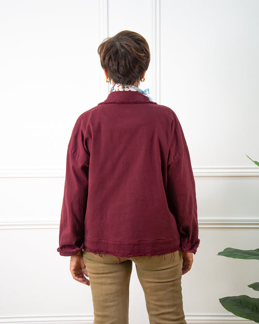 CHAQUETA ESTRELLA GRANATE