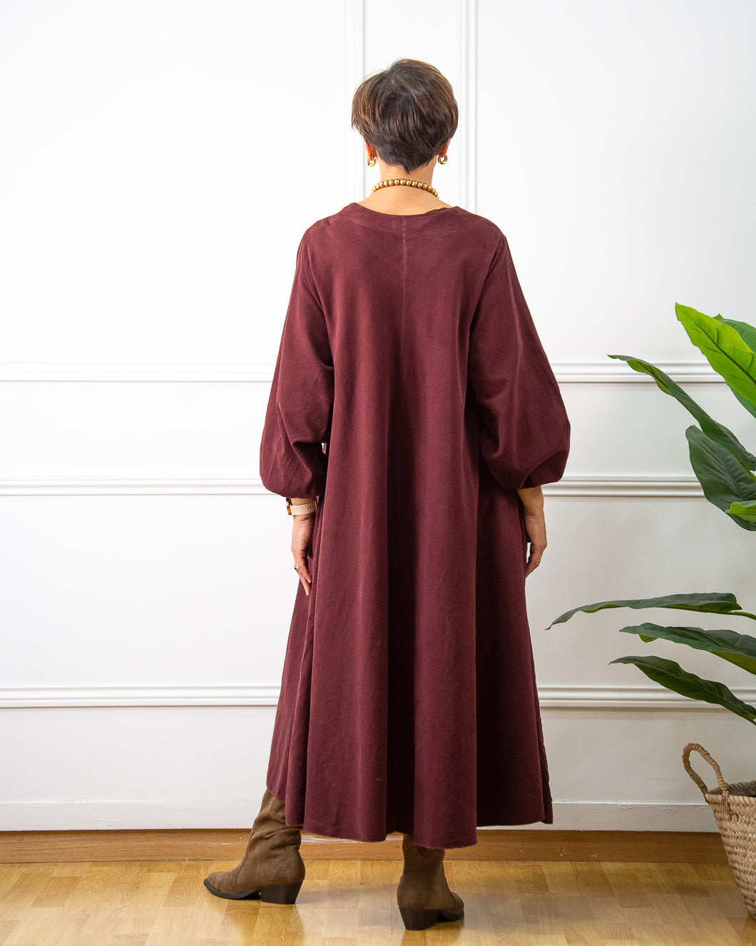 VESTIDO PANA GRANATE