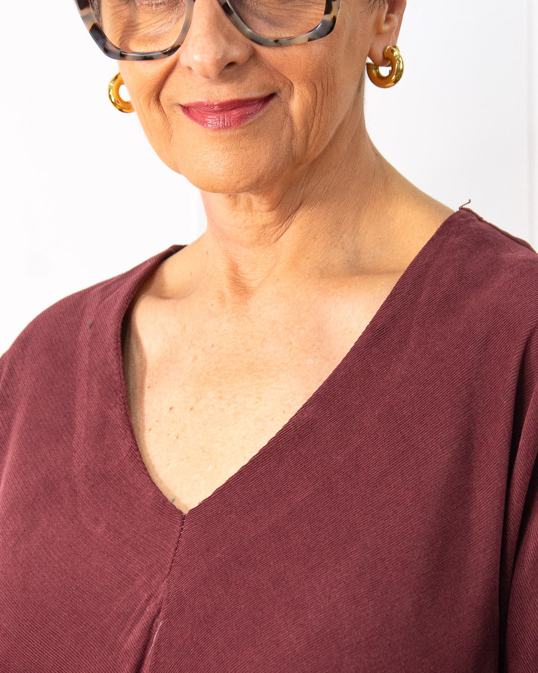 VESTIDO PANA GRANATE