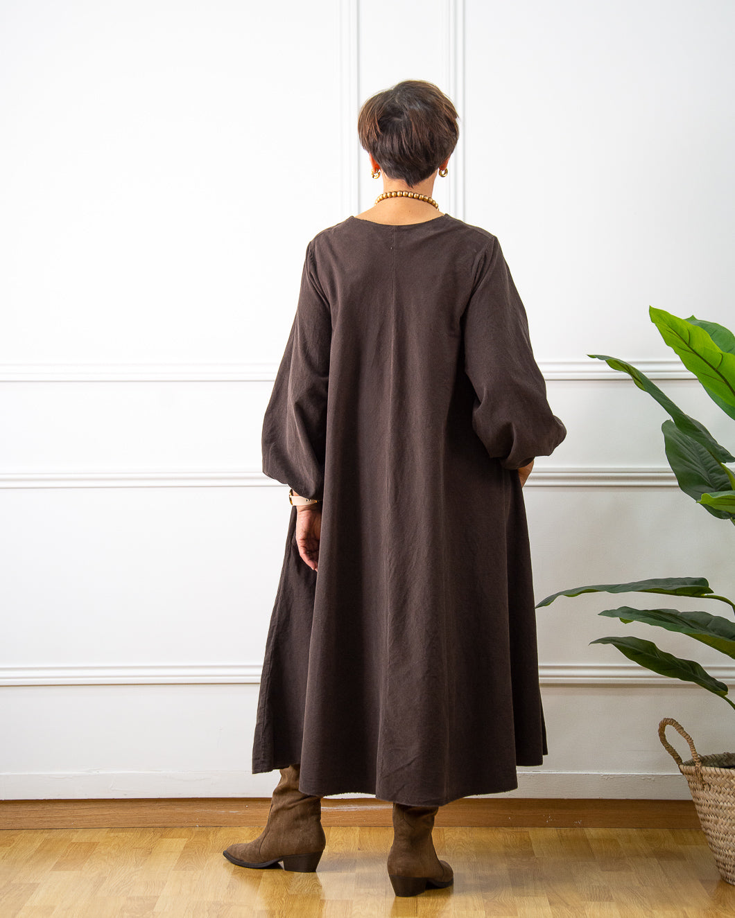 VESTIDO PANA MARRÓN