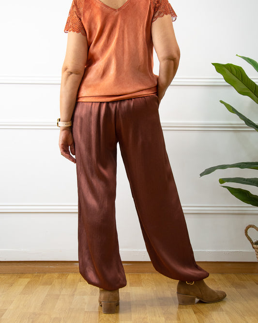 PANTALÓN BOMBACHO TEJA