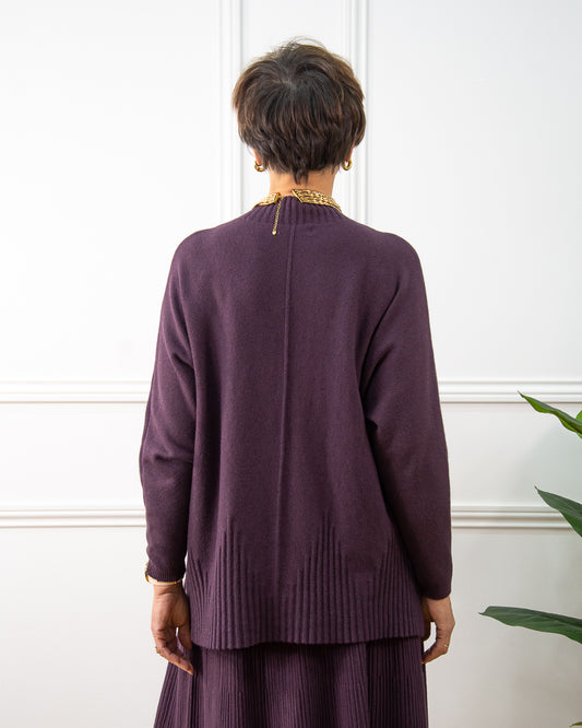 JERSEY PIRÁMIDES BERENJENA