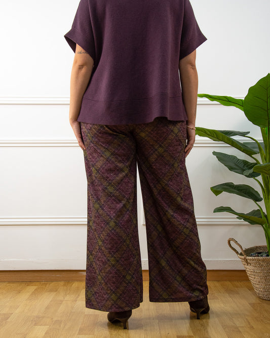 PANTALÓN LOLA GALES BERENJENA