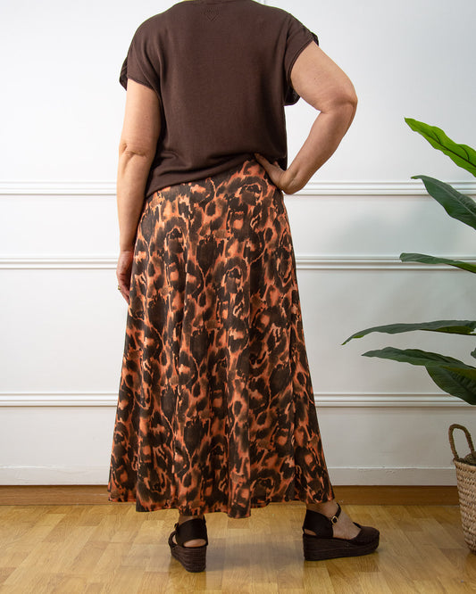 FALDA BRUNA MEDIANA MARRÓN