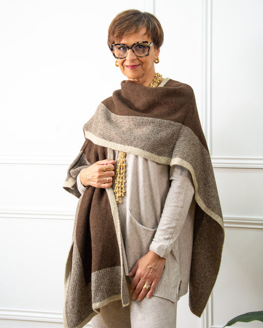 PONCHO NURIA MARRÓN