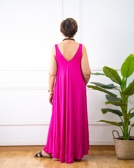 VESTIDO VERONA ROSA FUCSIA