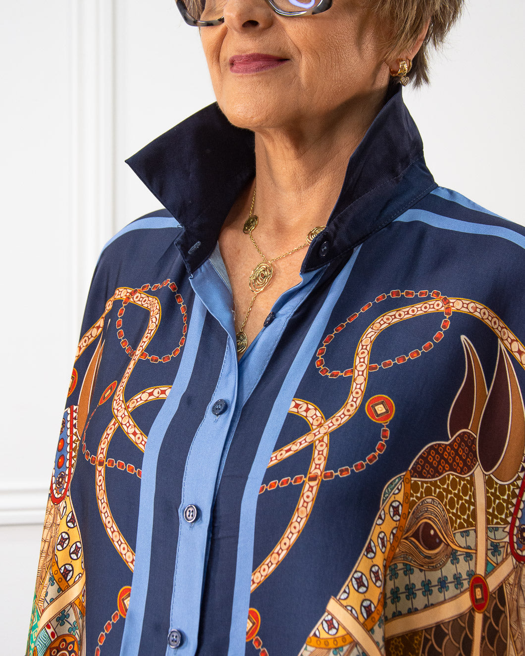 BLUSA CABALLO AZUL