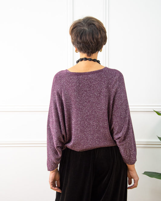 JERSEY BRILLO BERENJENA