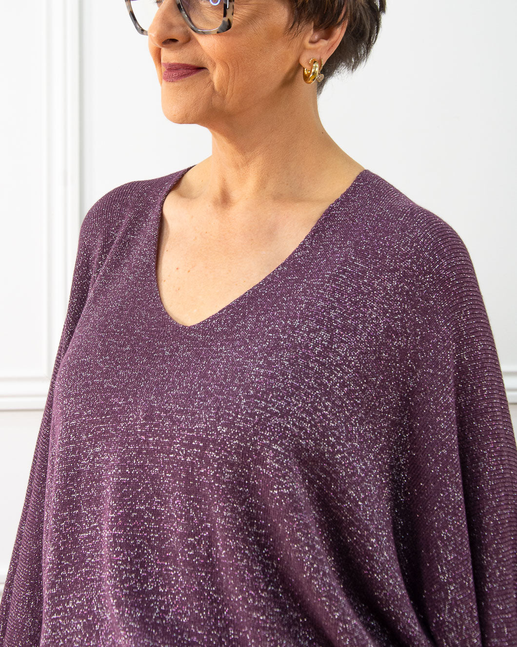 JERSEY BRILLO BERENJENA