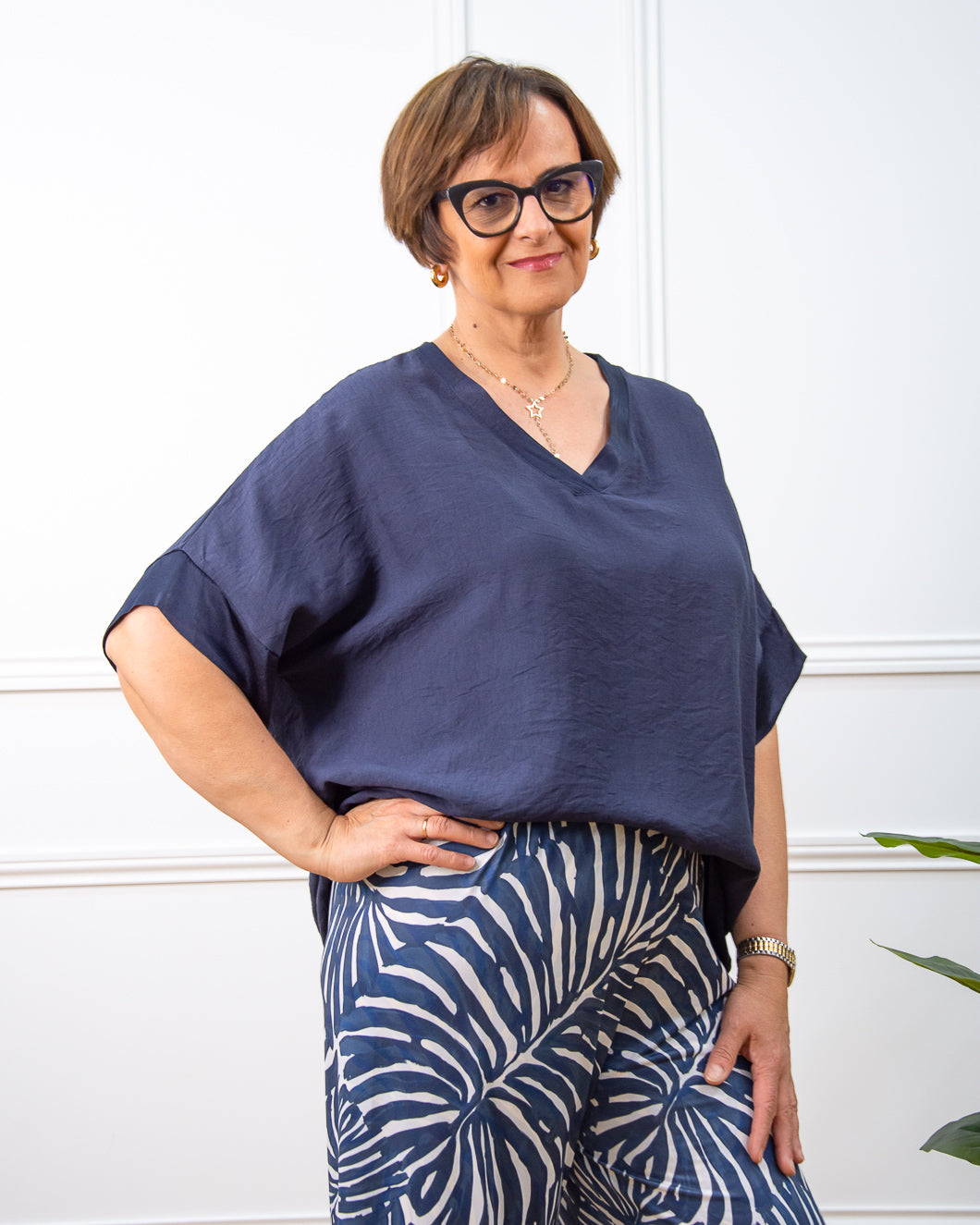 BLUSA JAPAN AZUL MARINO