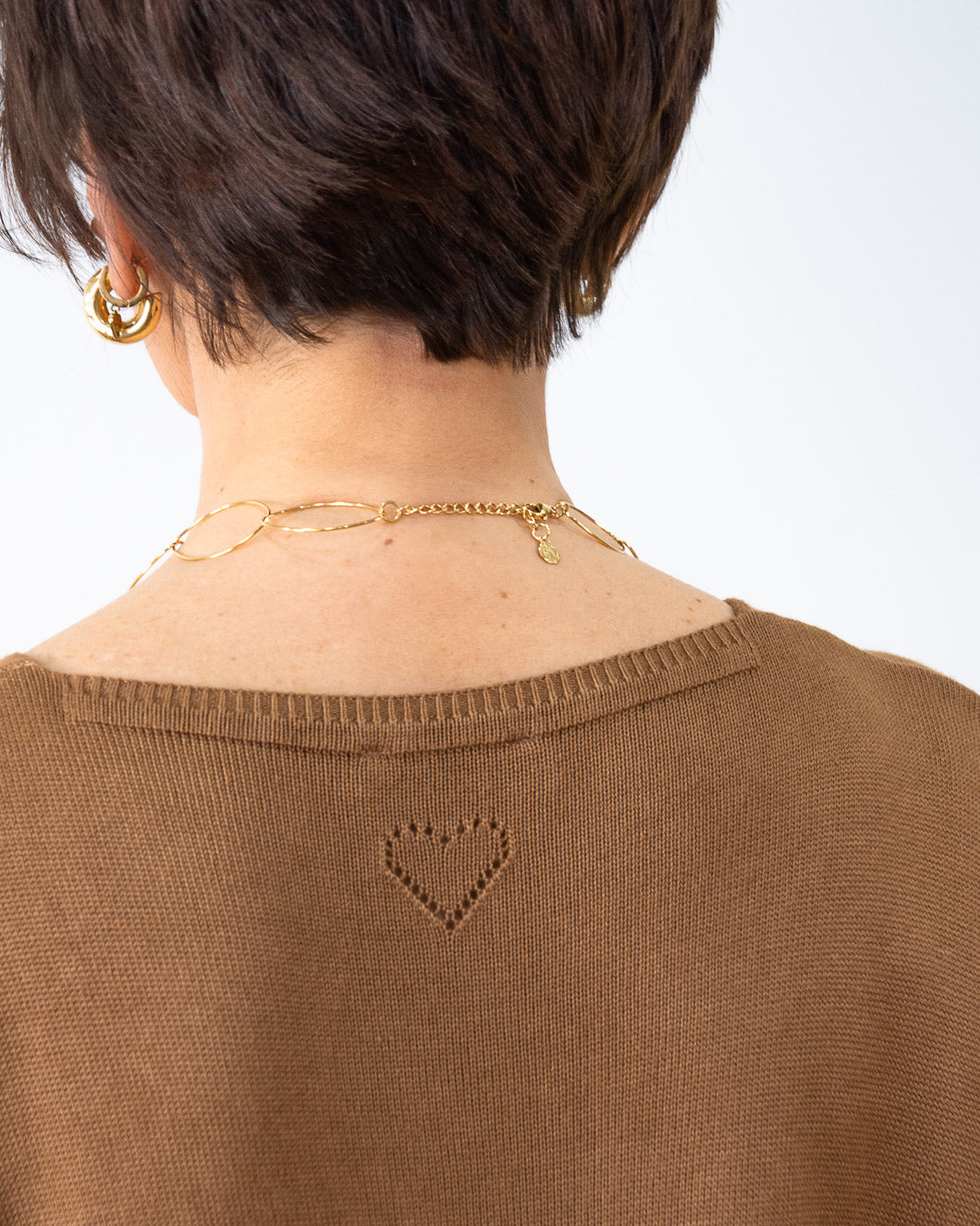 JERSEY CORAZÓN MARRÓN