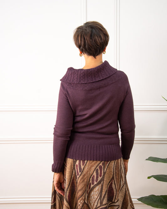 JERSEY BANDÓ BERENJENA