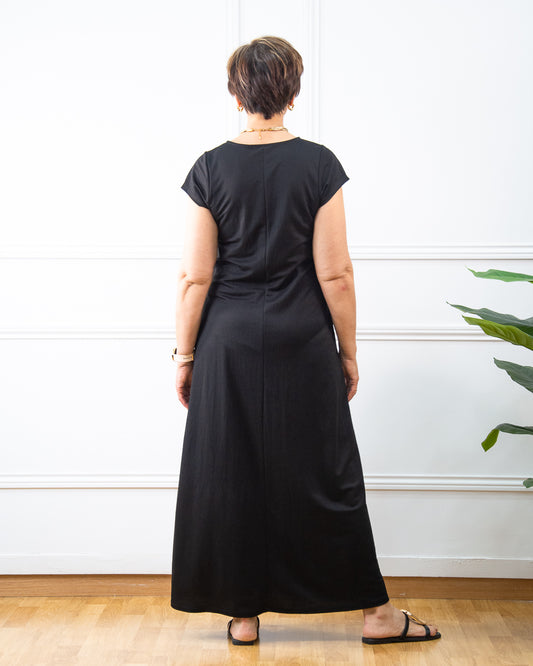 VESTIDO VENEZIA PICO NEGRO