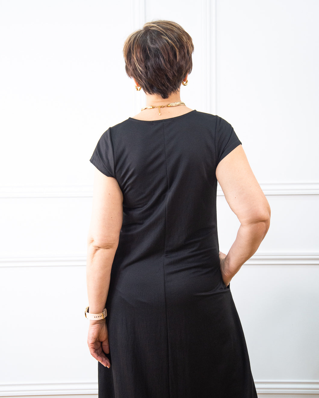 VESTIDO VENEZIA PICO NEGRO
