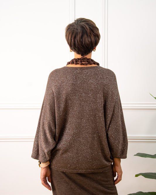 JERSEY BRILLO MARRÓN