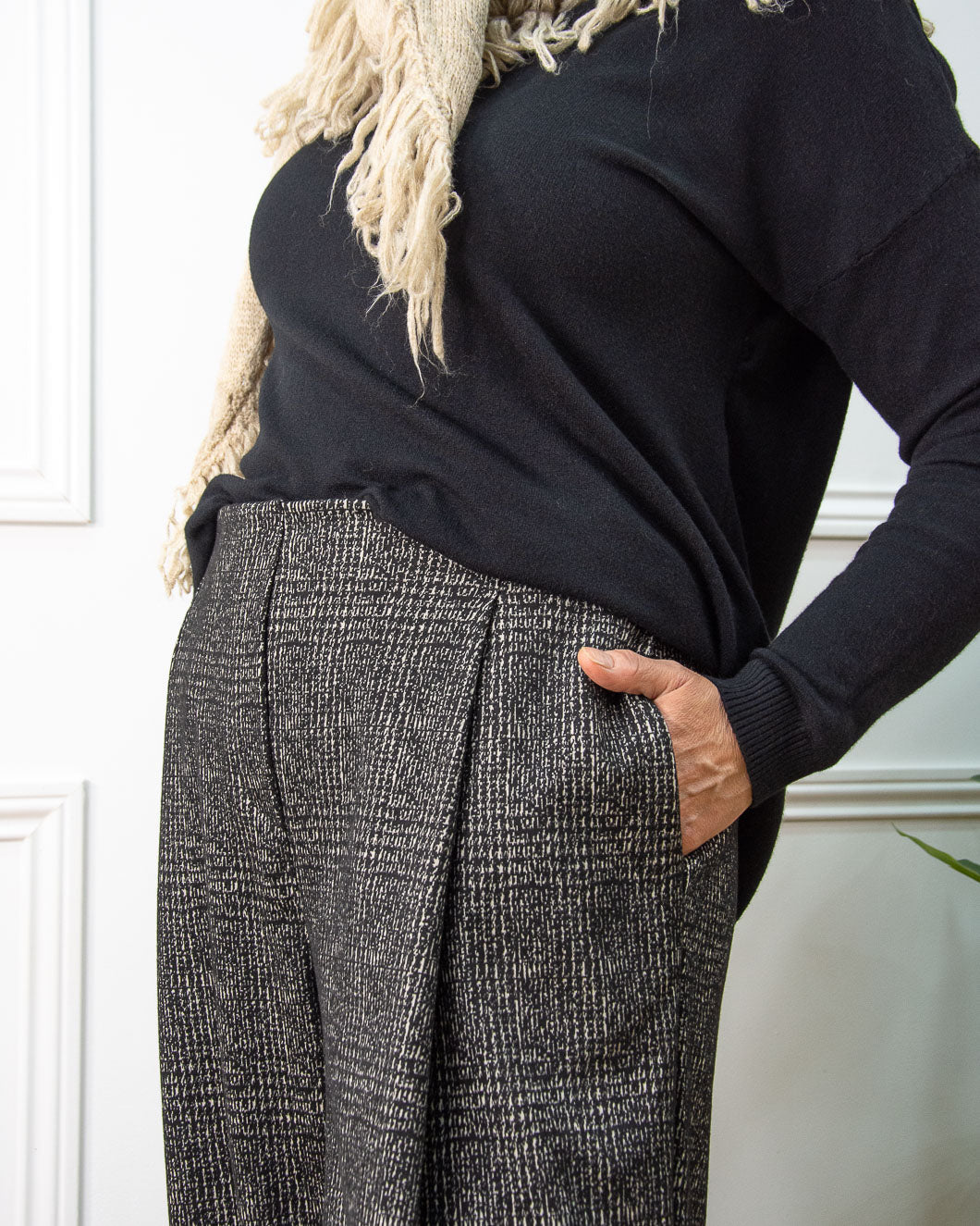 BOMBACHO CUADROS NEGRO