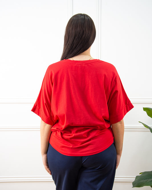 CAMISETA LATA ROJO