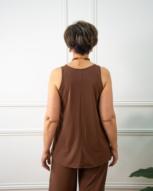 BLUSA LOLA MARRÓN