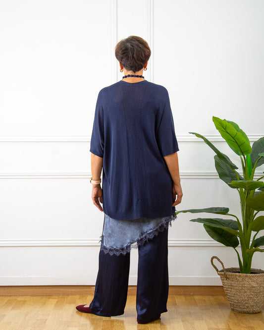 VESTIDO LENCERO AZUL VAQUERO