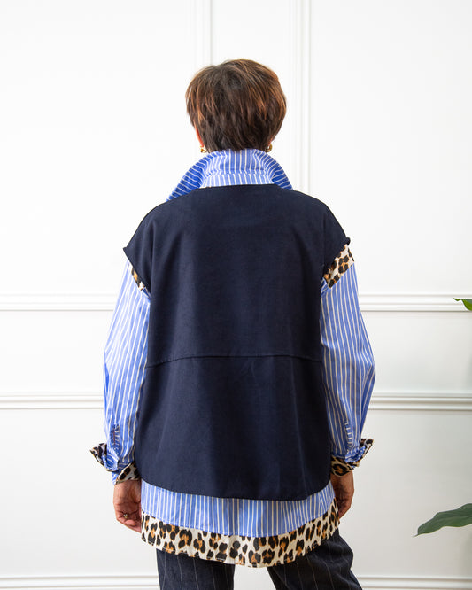 CHALECO BÁSICO AZUL MARINO