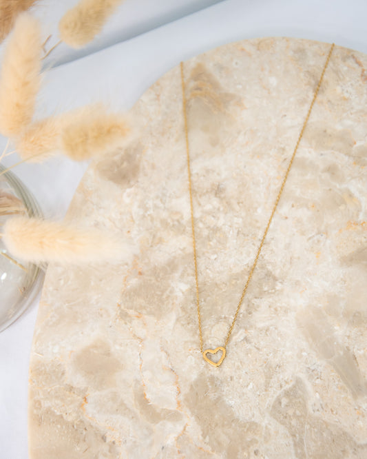 COLGANTE HEART DORADO