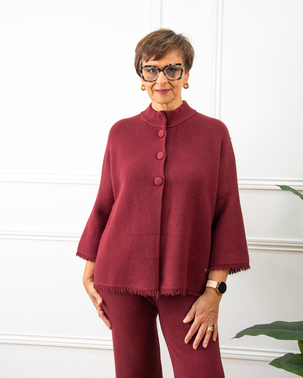 CHAQUETA AURORA GRANATE