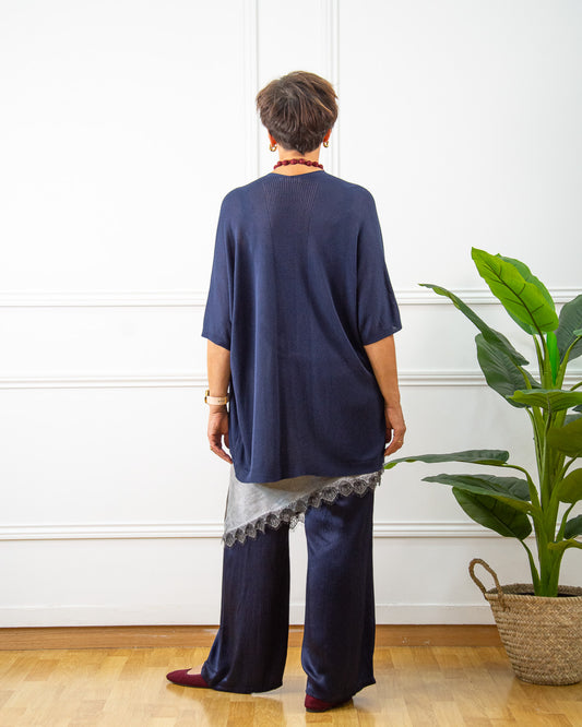 VESTIDO LENCERO GRIS