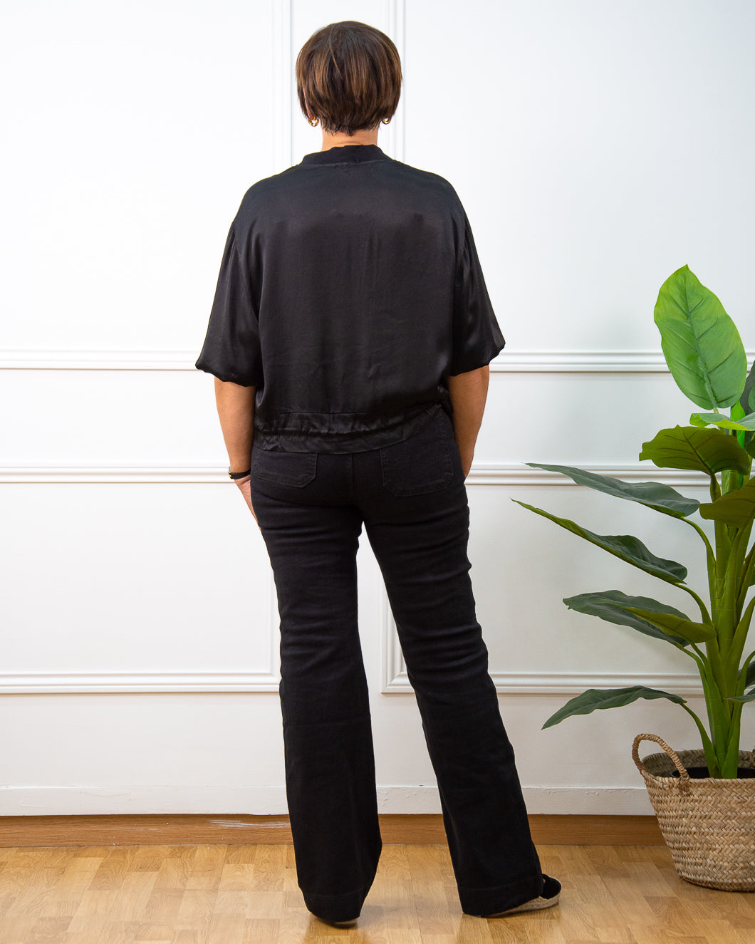 PANTALÓN BOTONES NEGRO
