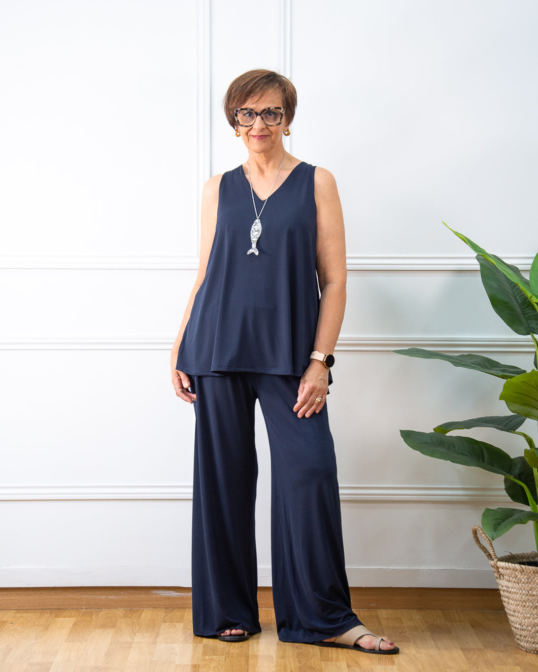 BLUSA LOLA AZUL MARINO