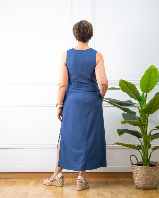 VESTIDO OLAYA AZUL VAQUERO