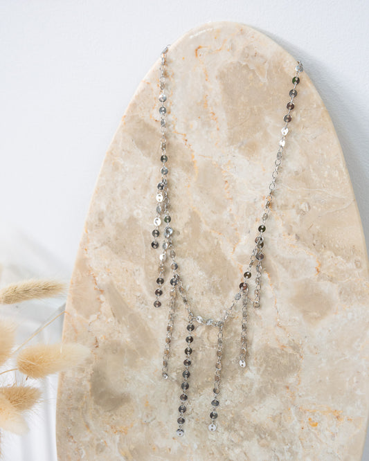 COLLAR CADENITAS PLATEADO