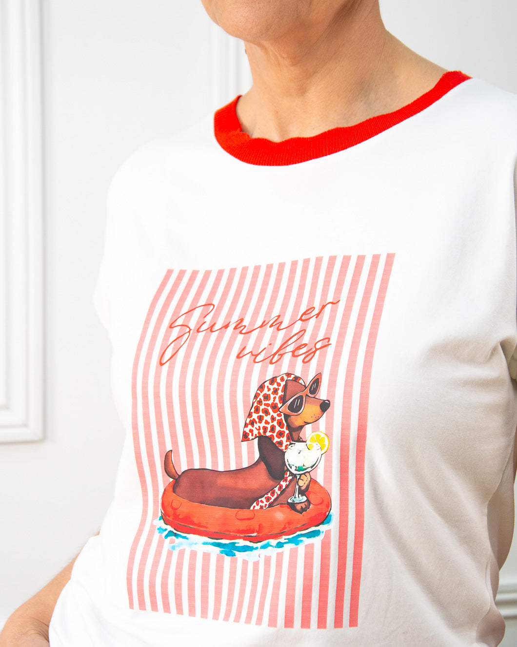 CAMISETA PERRITO ROJO